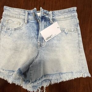 Vervet Los Angeles high-rise shorts, jean style